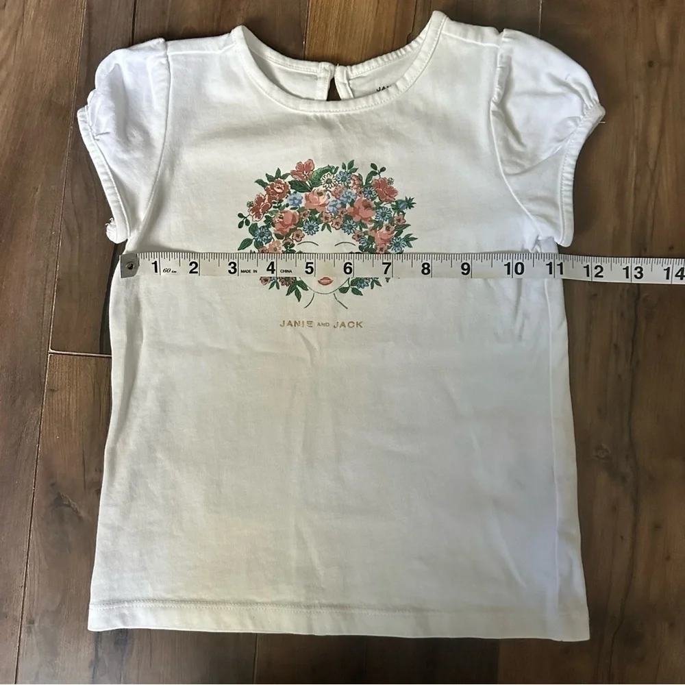 Janie and Jack | Floral Girl Tee and Short Set | 3T/4T